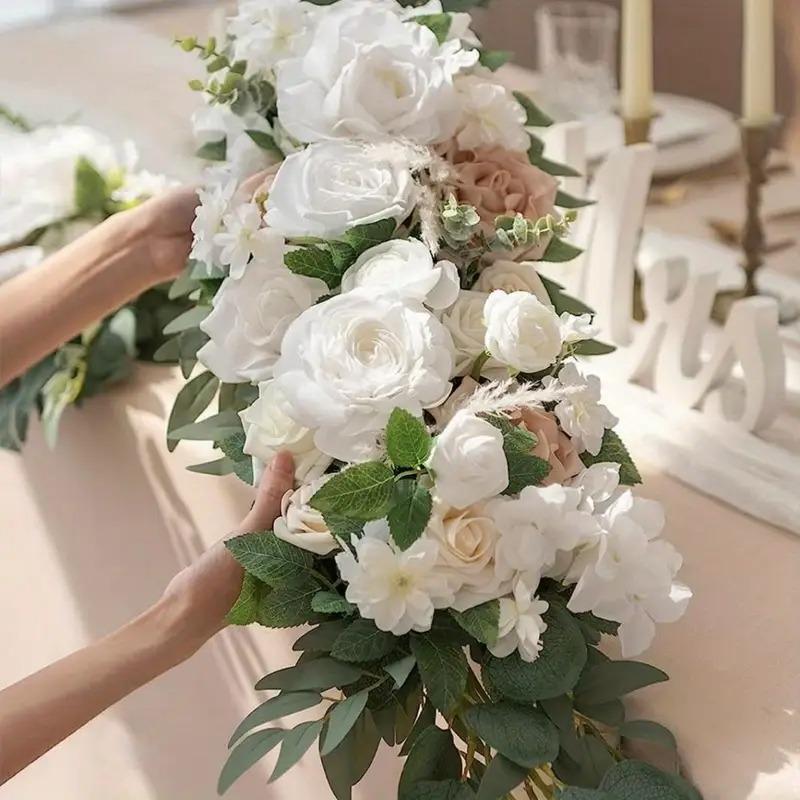 ガーランド ウェディング ブライダルガーランド 花嫁 造花 結婚式 ウェディングガーランド 二次会 花束 ガーリー 可愛い フラワー 披露宴 海外挙式 前撮り_3