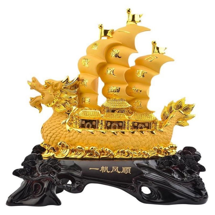 全長60cm 巨大 宝船 龍 ドラゴン 黄金 金色 金運 財運 仕事運 家内安全