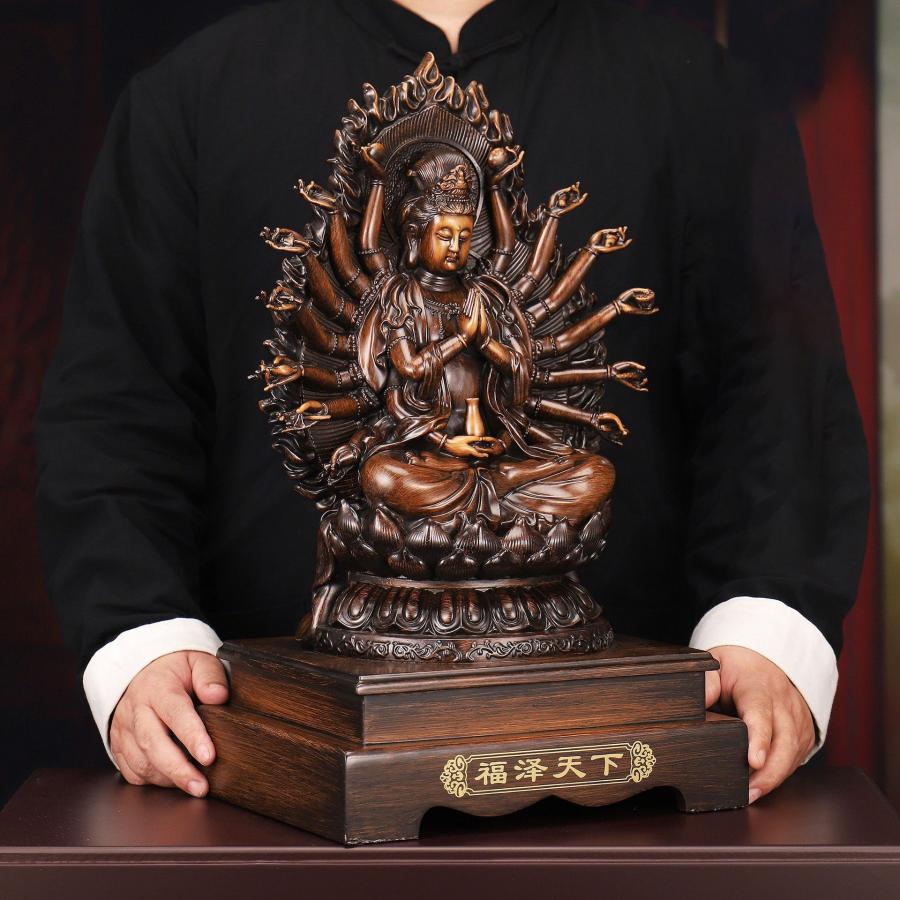 千手観音 菩薩 像 仏像 女神 仏教 開運 恋愛運 健康運 金運 厄除け 