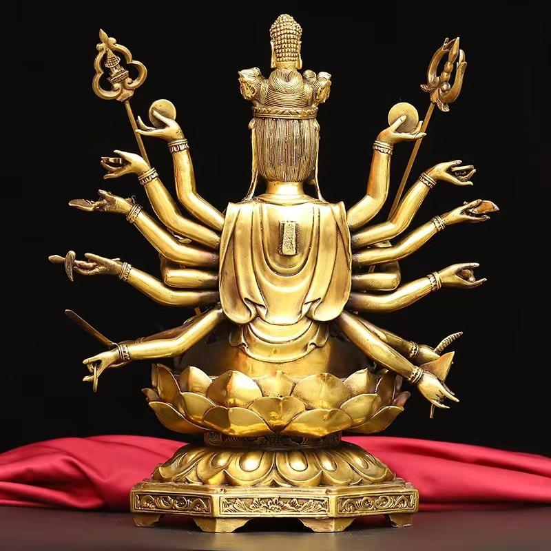 水月観音 観音 菩薩 像 仏像 石 彫刻 開運 健康運 金運 財運 家庭運