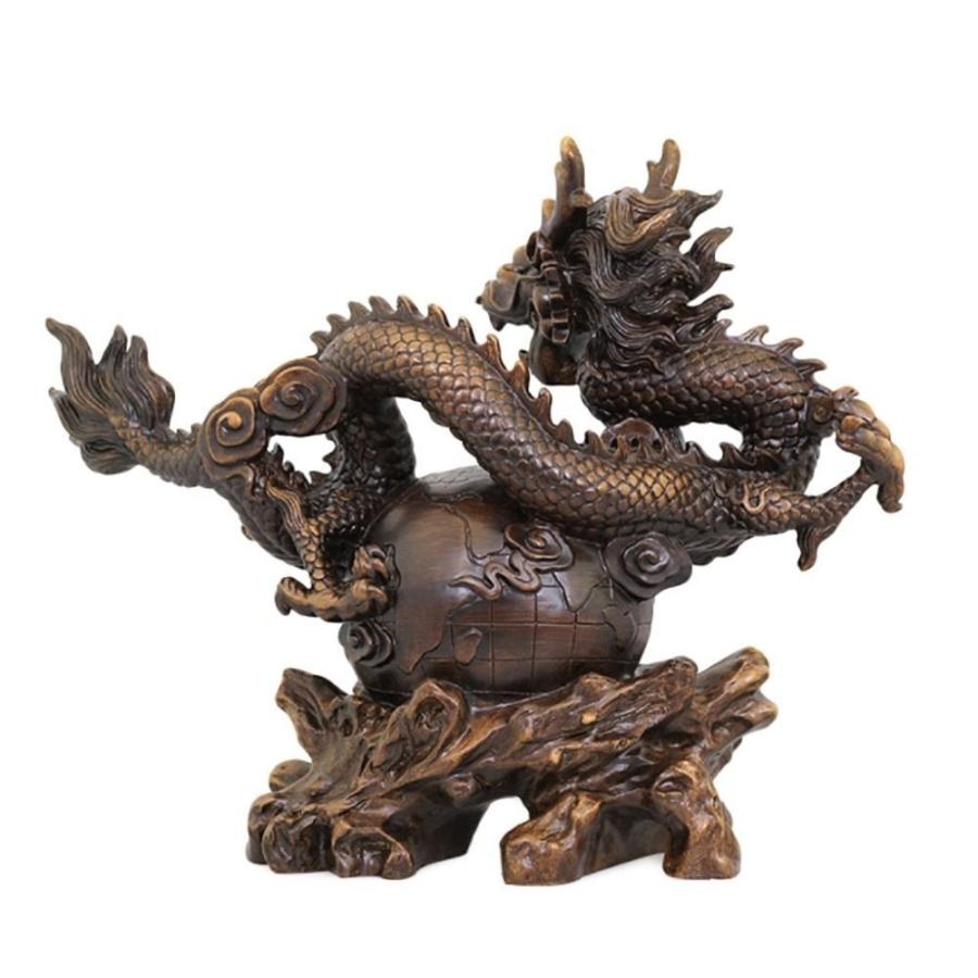中国美術 七宝 龍 幅約28cm ドラゴン オブジェ 縁起物 魔除け 置物 真鍮製 黄銅 オブジェ 龍 ドラゴン 竜 座龍 4本爪 金運 真鍮 ゴールド