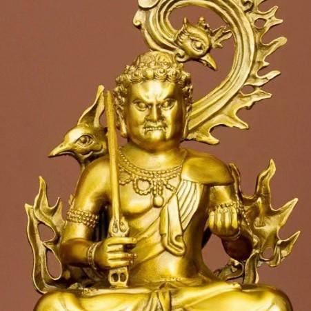 不動明王 金色 黄金 置物 オブジェ オーナメント 風水 開運 縁起 玄関