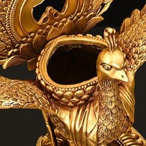 孔雀明王 置物 オブジェ 仏像 黄金 金色 神様 インテリア リビング
