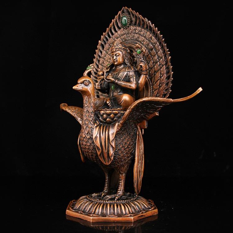 中国 古銅 孔雀像 置物 細密オブジェ 乾隆年製銘 【公式通販】