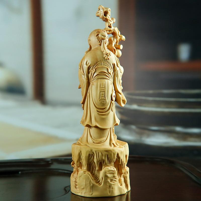 桃仙人 童子 寿老人 仏像 オブジェ 魔除け 幸運 金運 健康運 出世運