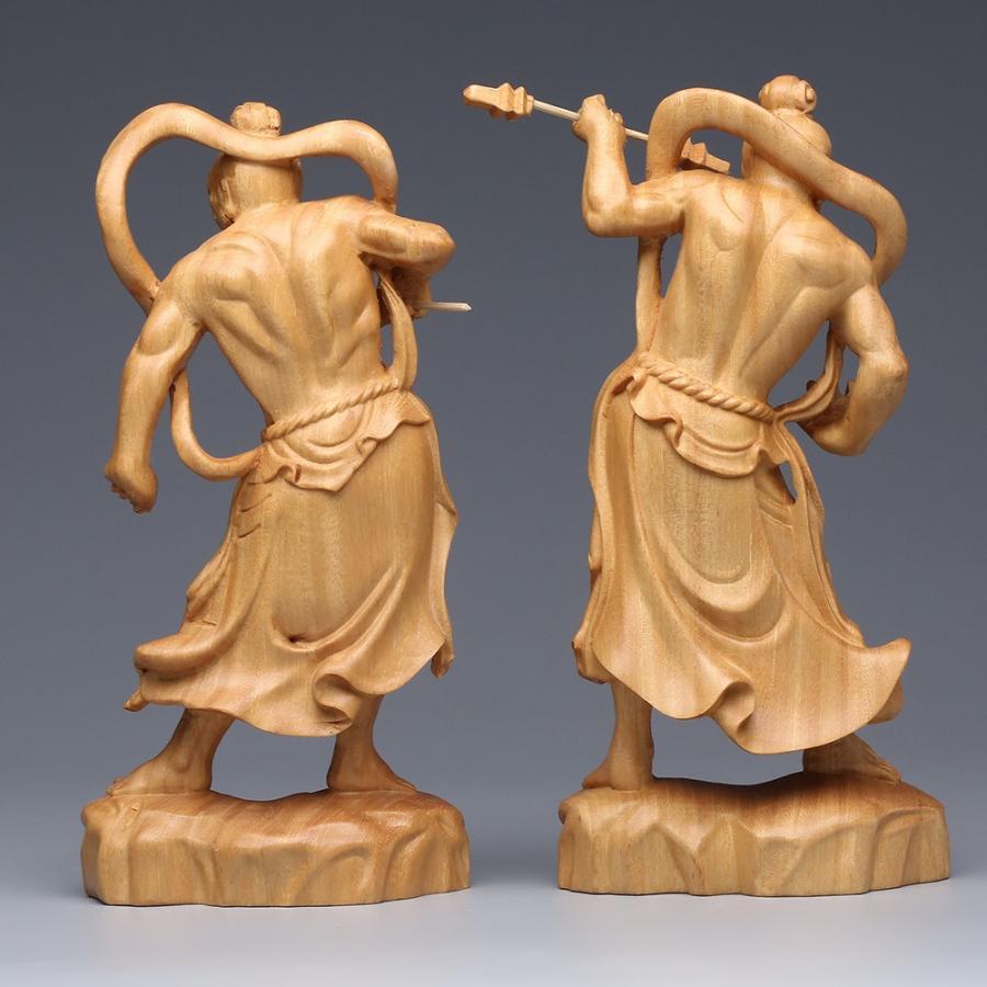 金剛力士像 仏像 仏 置物 オブジェ 木彫仏像 仏教美術 精密細工 縁起物