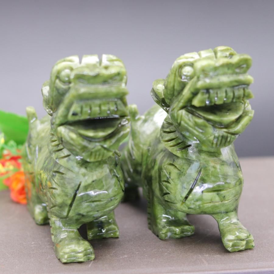 貔貅 ヒキュウ 翡翠 天然石 置物 オブジェ 商売〓盛 インテリア 玄関