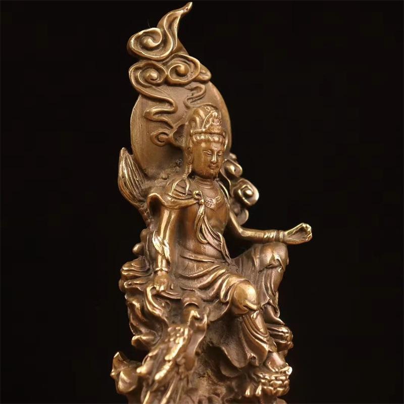 水月観音菩薩 観音 神様 神 仏 置物 オブジェ 幸運 長寿 縁起物 魔除け