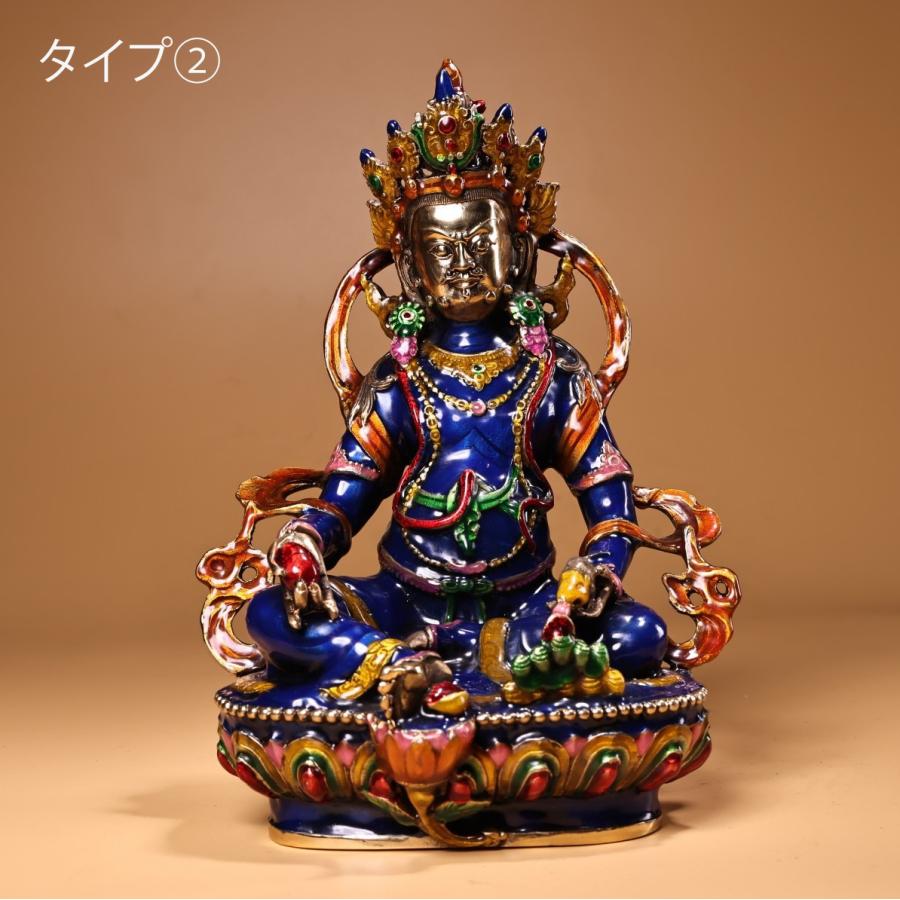 富の神 チベット 置物 オブジェ 銅製 インテリア 玄関 リビング 装飾品