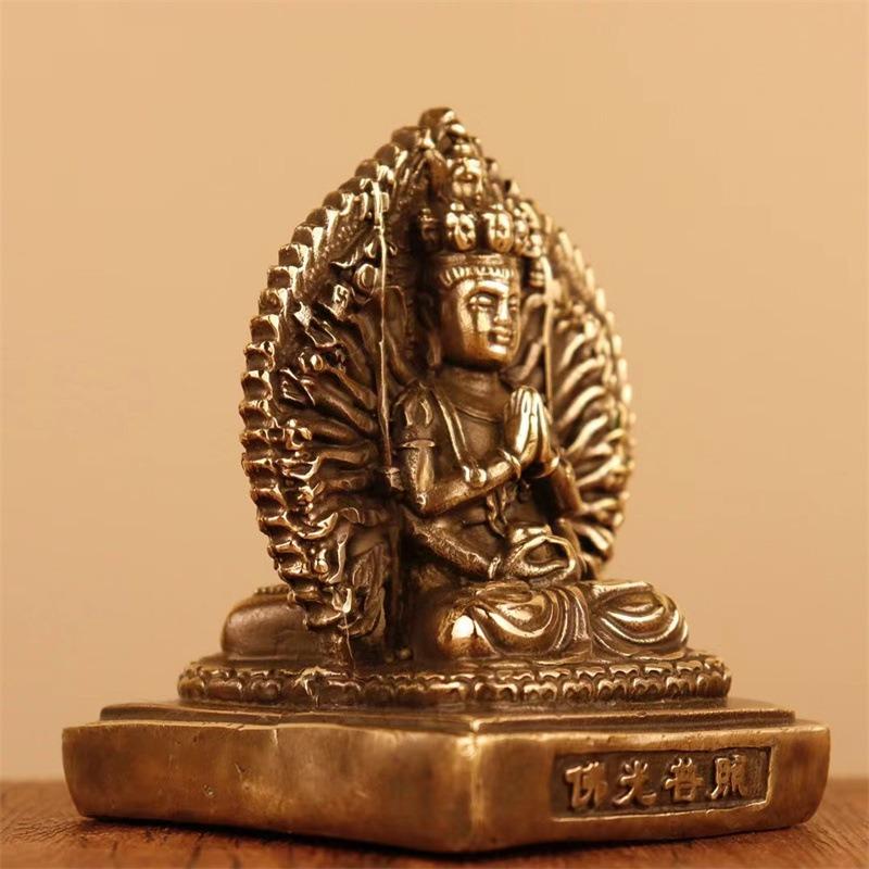 千手観音 観音菩薩 神 仏 仏様 両面仏像 幸運 長寿 縁起物 魔除け 厄除