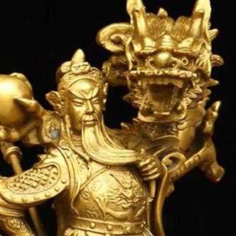三国志 関羽像 オブジェ 置物 風水 開運 縁起 玄関 寝室 方角 金 強力
