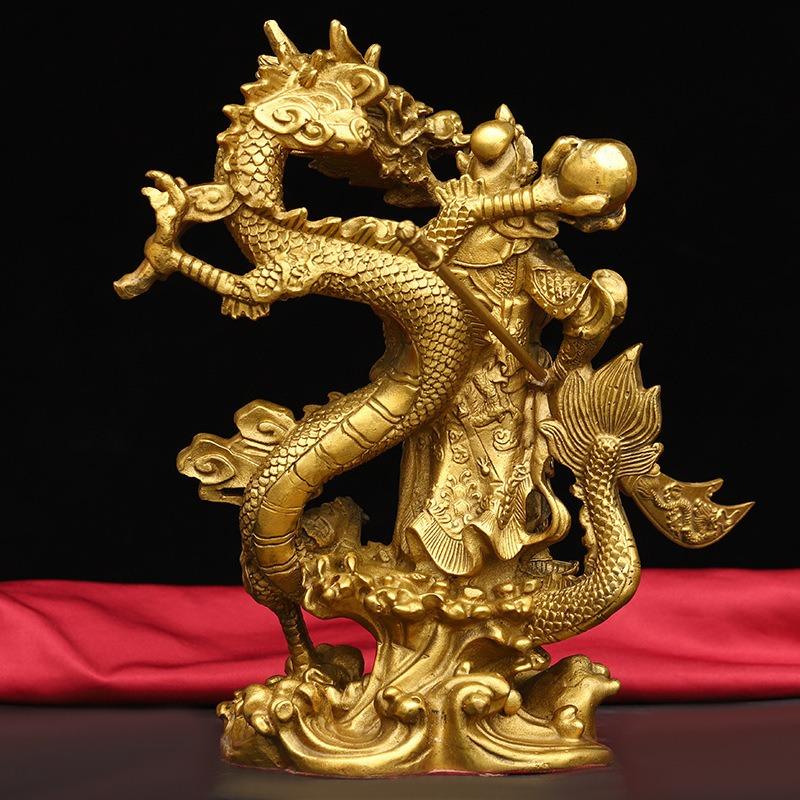 三国志 関羽像 オブジェ 置物 風水 開運 縁起 玄関 寝室 方角 金 強力