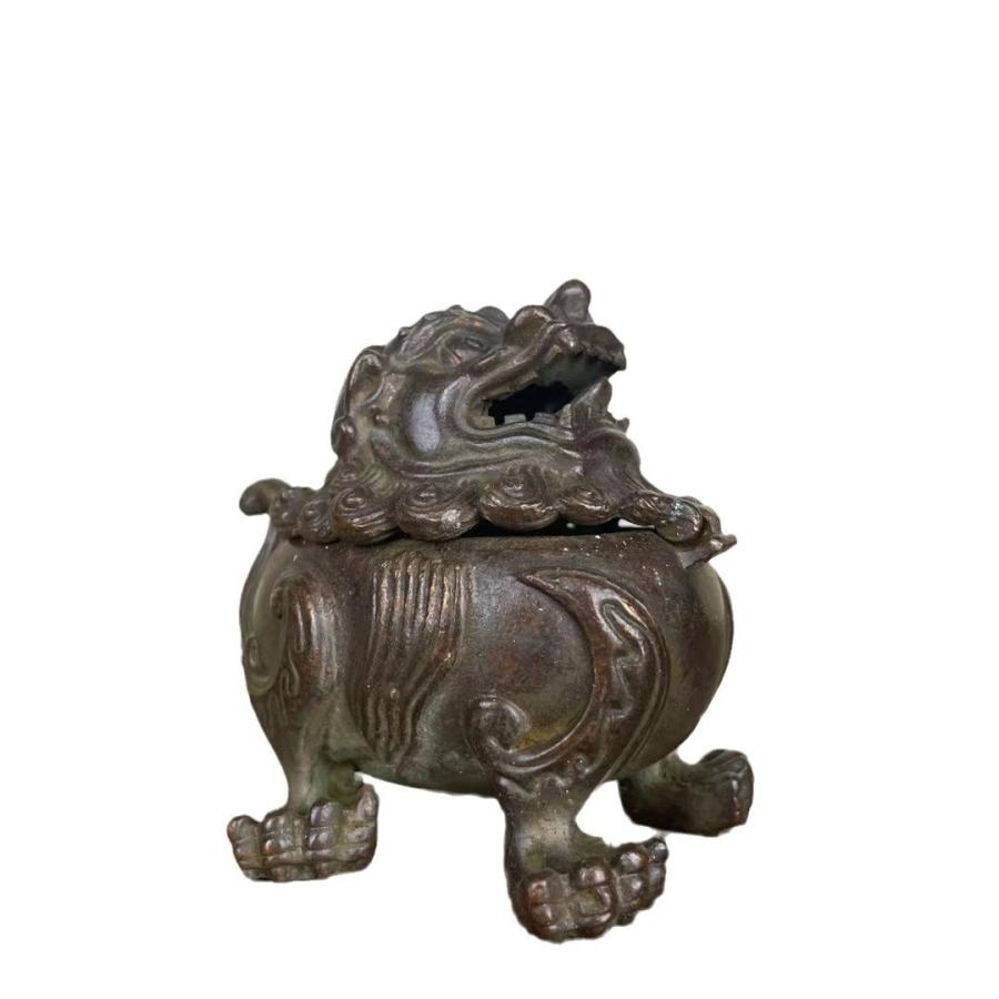 獅子 香炉 置物 オブジェ 狛犬 シーサー 優雅 伝統的 運 金運 健康運