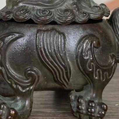 獅子 香炉 置物 オブジェ 狛犬 シーサー 優雅 伝統的 運 金運 健康運