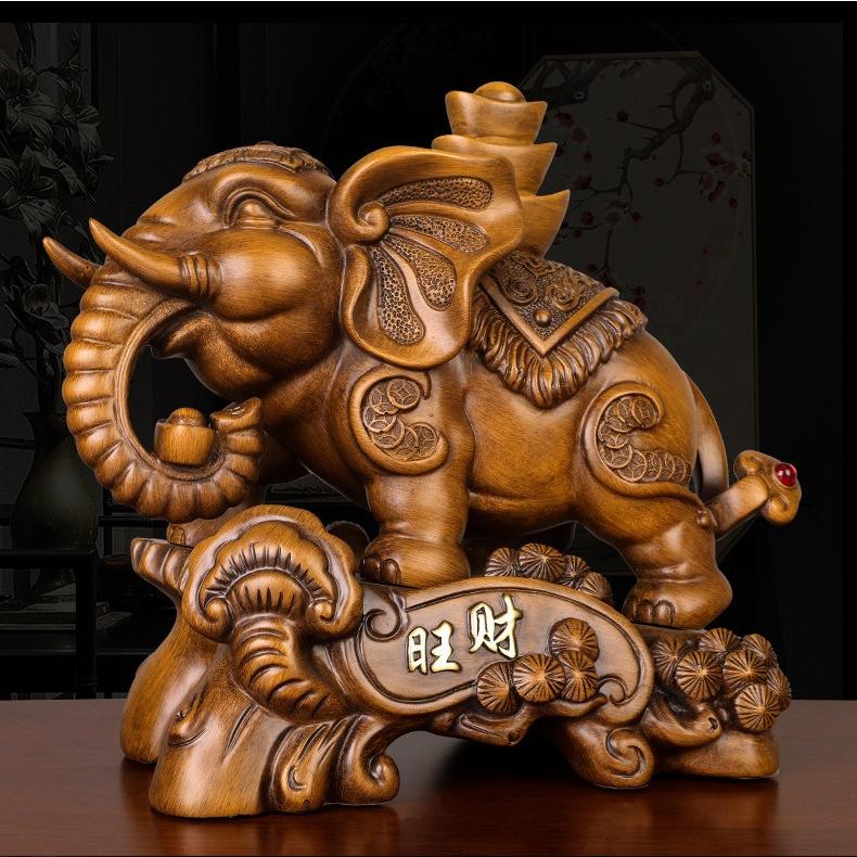 象 ゾウ 置物 オブジェ 豪華 装飾 富 繁栄 樹脂素材 高級感 縁起物