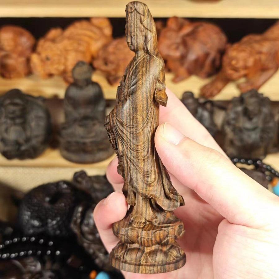 観音像 菩薩像 仏具仏像 置物 木製 仏教美術 オブジェ 縁起物 観音菩薩 神 神様 仏 仏像 木製 木彫 オブジェ 幸運 長寿 縁起物 魔