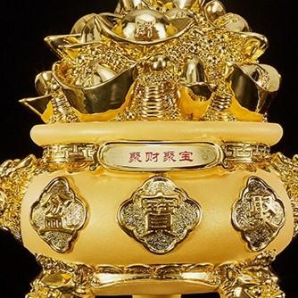 元宝 貯金箱 風水グッズ 元寶 置物 オブジェ 運 健康運 出世運 家庭運 家内安全 インテリア 玄関 リビング 贈り物 プレゼント 魔除け オフィス 飾品 幸運 金色
