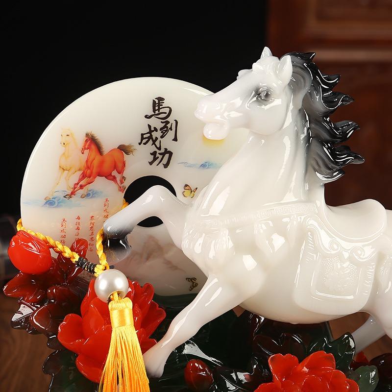 馬 白馬 置物 オブジェ 干支 運 金運 健康運 出世運 家庭運 家内安全