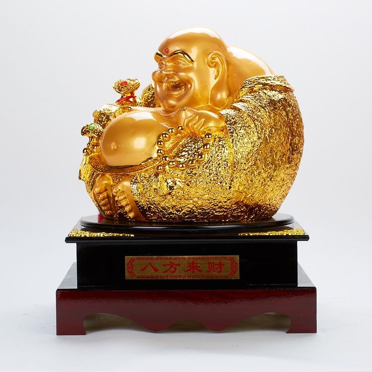 布袋様 置物 オブジェ 神様 神 仏様 金色 ゴールド 黄金 開運 厄除け