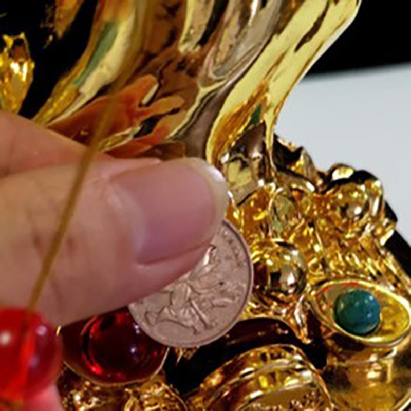 金のなる木 貯金箱 ホワイト ゴールド 白 イエロー 黄 金 クリスタル