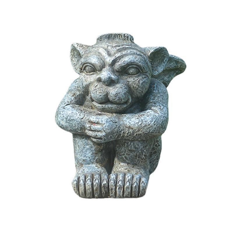 デビル サタン 悪魔 ガーゴイル 置物 オブジェ 装飾 工芸品 樹脂製 魔