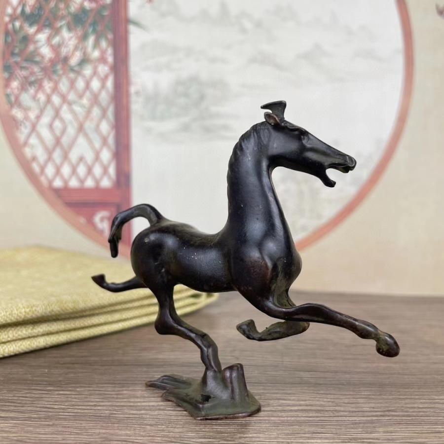 銅製 置物 [B23356] 馬の親子 在銘 インテリア オブジェ 銅製 置物 [B23356] 馬の親子 在銘 インテリア オブジェ 銅製 置物