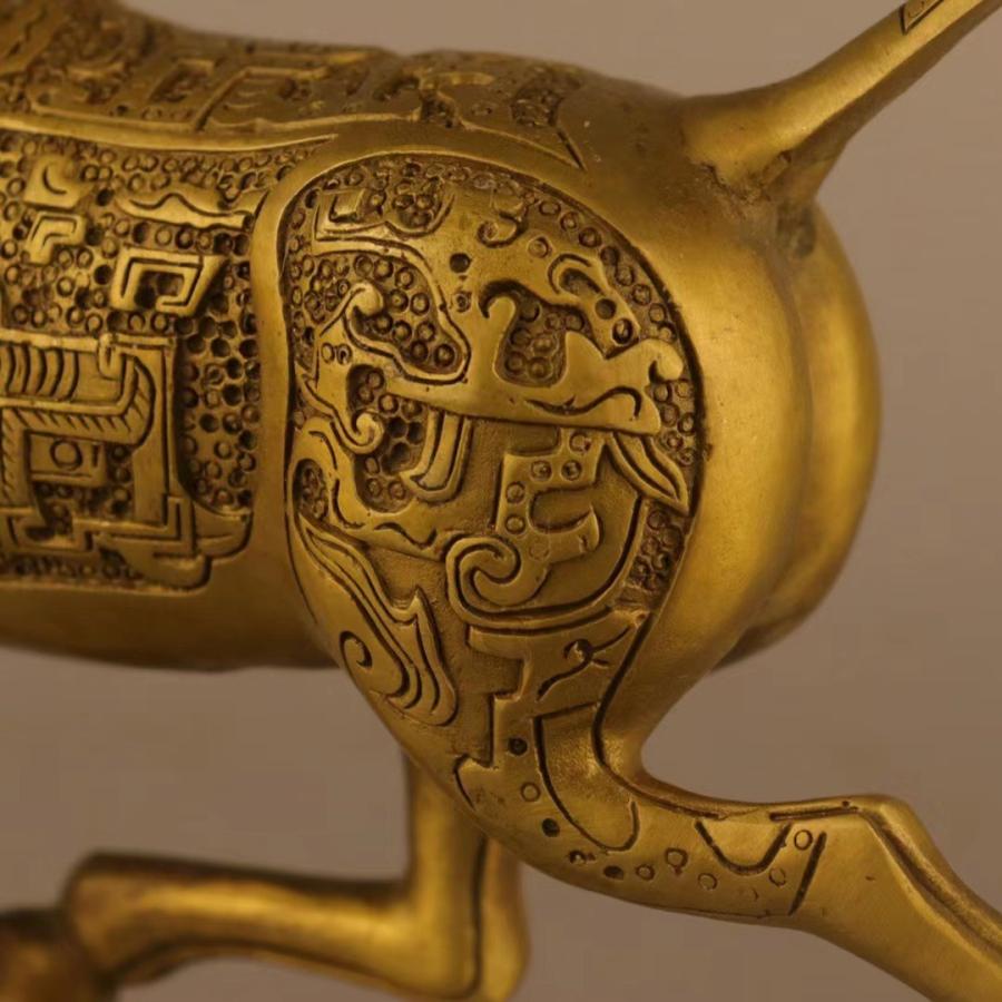 馬 ウマ 置物 オブジェ 金色 黄金 ゴールド 干支 運 金運 健康運 出世