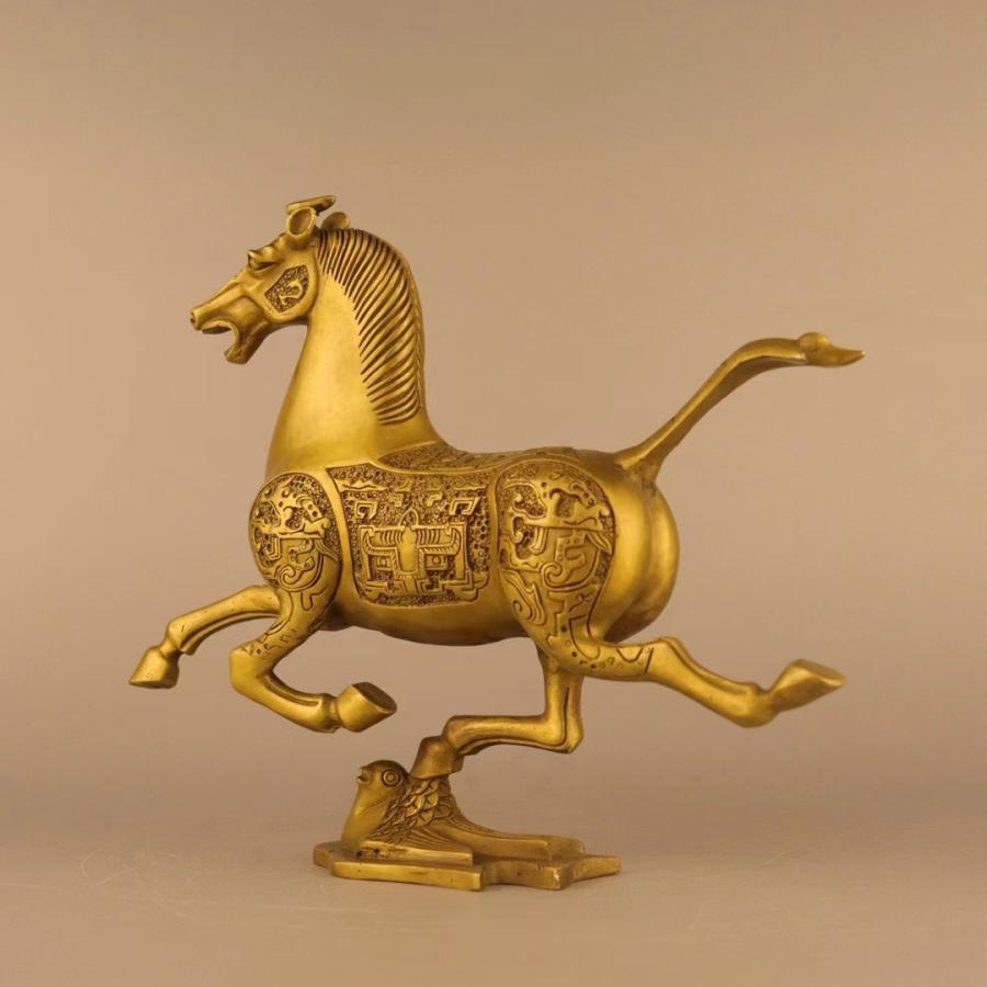 馬 ウマ 置物 オブジェ 金色 黄金 ゴールド 干支 運 金運 健康運 出世