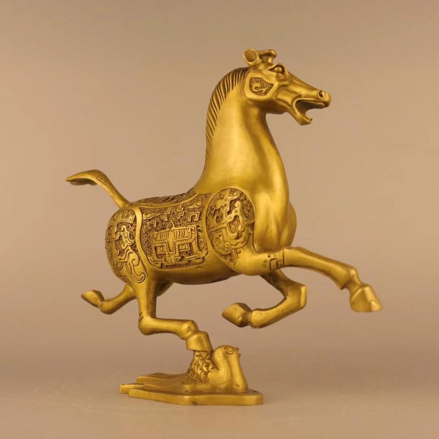 馬 ウマ 置物 オブジェ 金色 黄金 ゴールド 干支 運 金運 健康運 出世