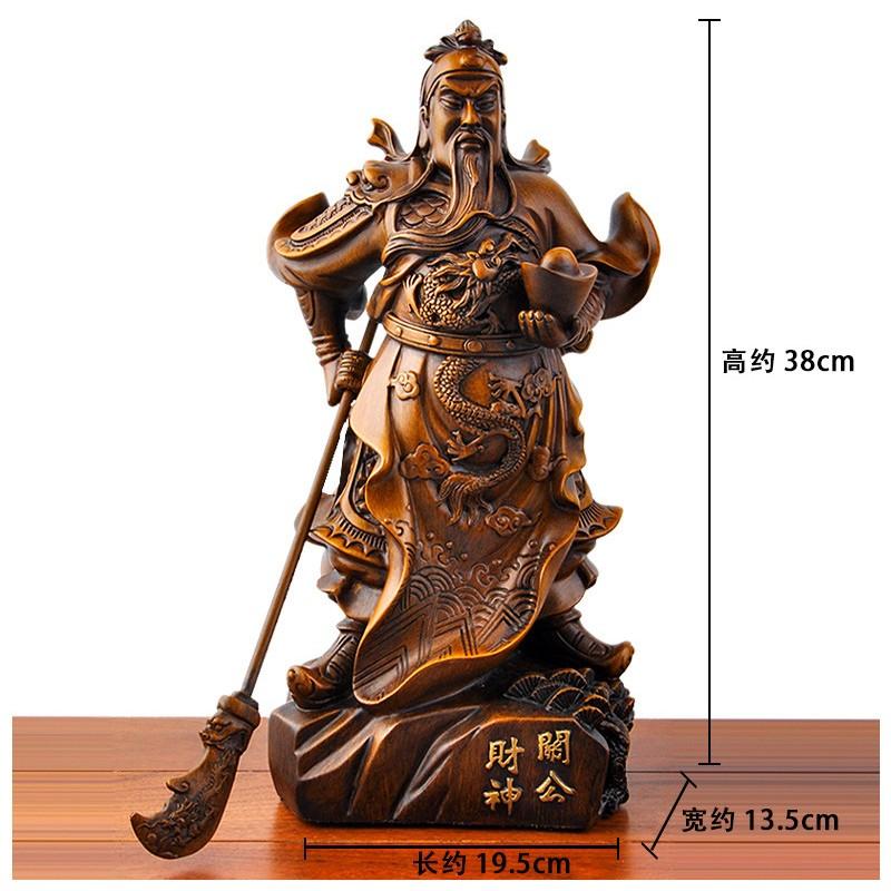 関羽かんう像 三国志 縁起物 財運 骨董品 関羽像 関羽雲長 三国志 武士像 置物 オブジェ 縁起物 風水 幸運 開運