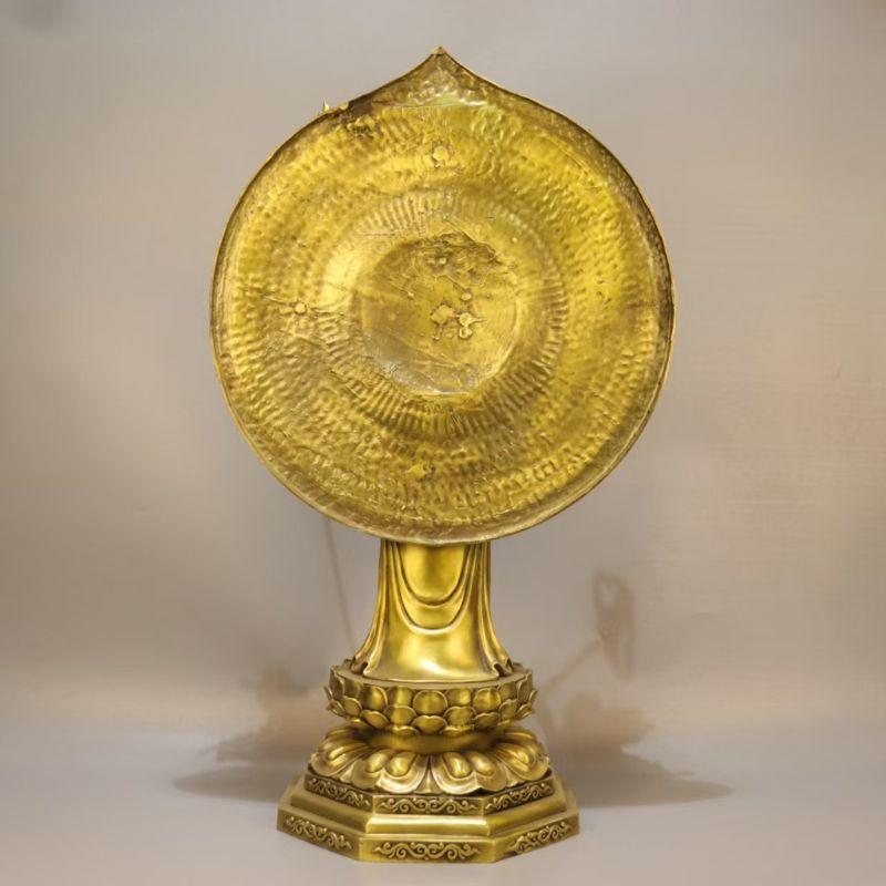 千手観音菩薩像 置物 オブジェ 真鍮製 観音菩薩 菩薩 ゴールド 金色