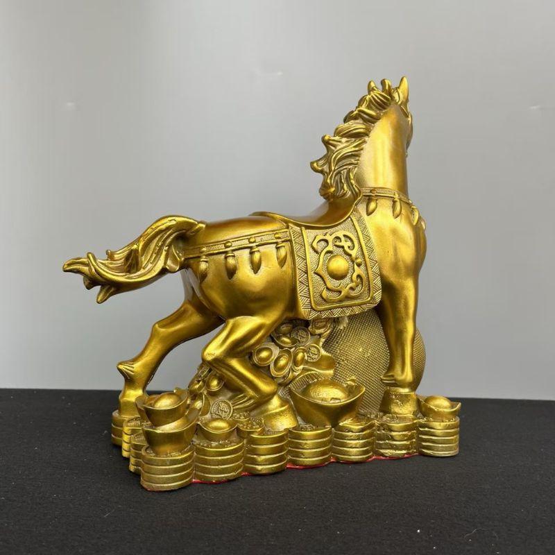 黄銅戦馬置物 楽天市場】馬 置物（素材（インテリア）金属）の通販