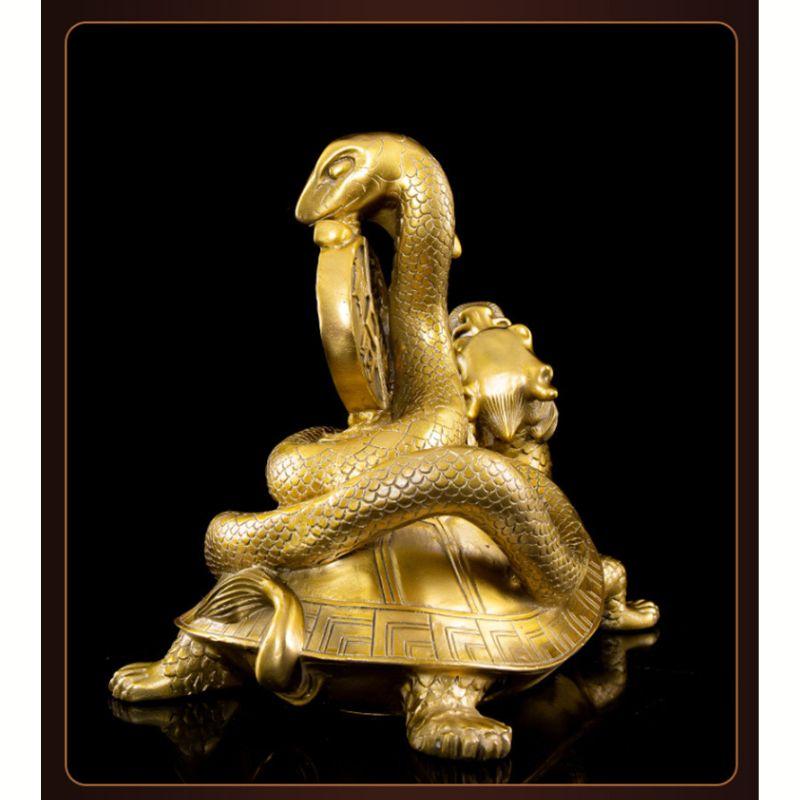 玄武 神獣 風水 置物 オブジェ 金運 財運 守護 開運 四神獣 龍 亀 竜