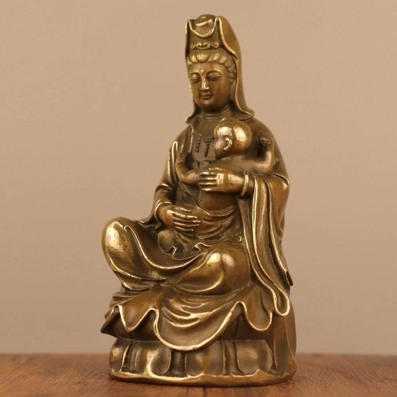 銅製 仏像 浄水観音菩薩仏像 仏間供養 銅製品 工芸品 置物 銅製 仏像 浄水観音菩薩仏像 仏間供養 銅製品 工芸品 置物