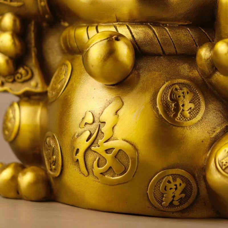 招き猫 ネコ 福猫 置物 オブジェ インテリア 金運アップ 開運 銅製