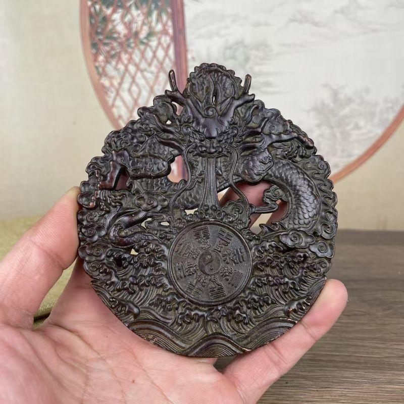 八卦鏡 龍牌 壁掛けインテリア 置物 オブジェ インテリア 飾り 鏡 風水