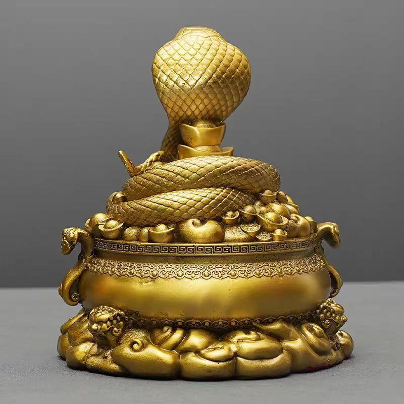 巳年　蛇の置物　オブジェ 蛇 巳 ヘビ 置物 オブジェ 十二生肖 風水 蛇年 守護本命年 金運アップ