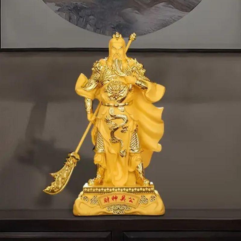 関羽 財神冠宇像 財武神 財 財神 三国志 中国 商売 風水 上質 時代を超えた 格調高い 優美 老爺 ラオイエ 玄関 交通安全 商売繁盛 入試合格_1