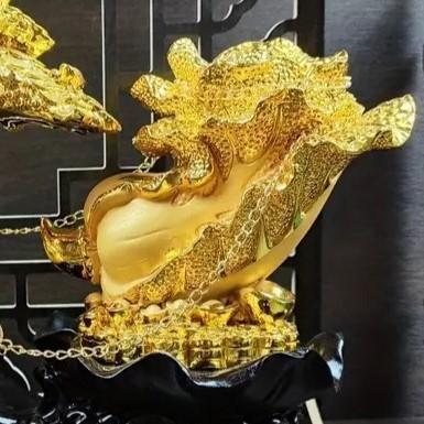 招財樹 キャベツ 置物 金色 黄金 財 富 金運 幸運 風水 開運 縁起 繁栄 金のなる木 商売〓盛 玄関 リビング 寝室 職人技_4