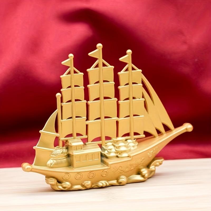七福神 寶船 縁起物 商売繁盛 置物　開運　金運　新生活　お祝い 宝船 金色 黄金 金運 商売繁盛 開運 家内安全 子宝 縁結び 健康長寿