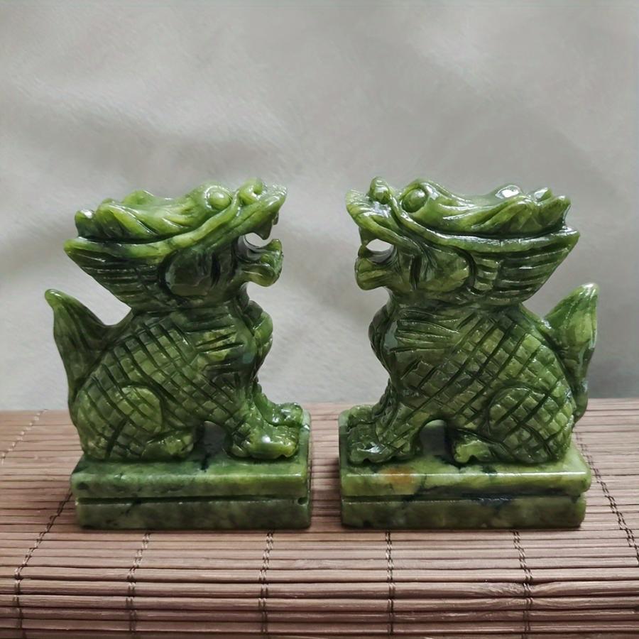 翡翠 麒麟 天然 石 手作り ヒスイ キリン ジェイド 神獣 幸運 癒し