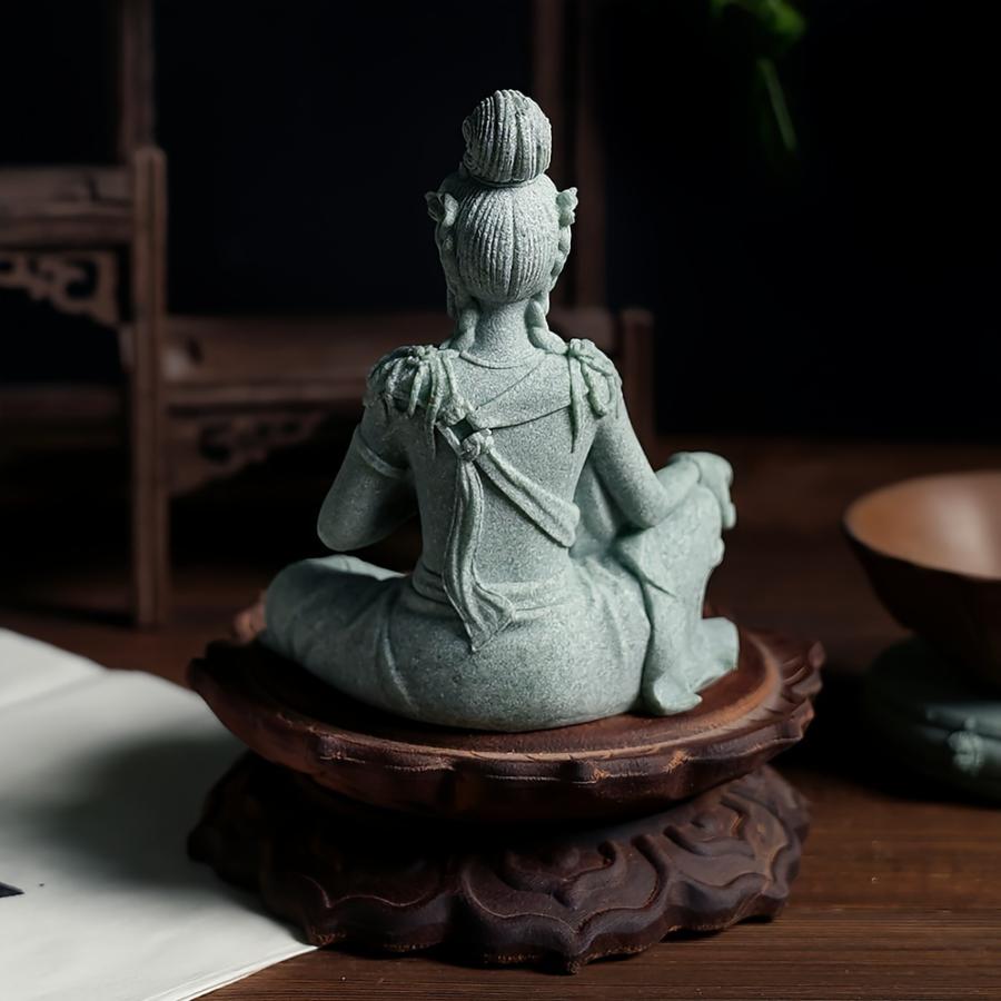 水月観音 観音 菩薩 像 仏像 石 彫刻 開運 健康運 金運 財運 家庭運
