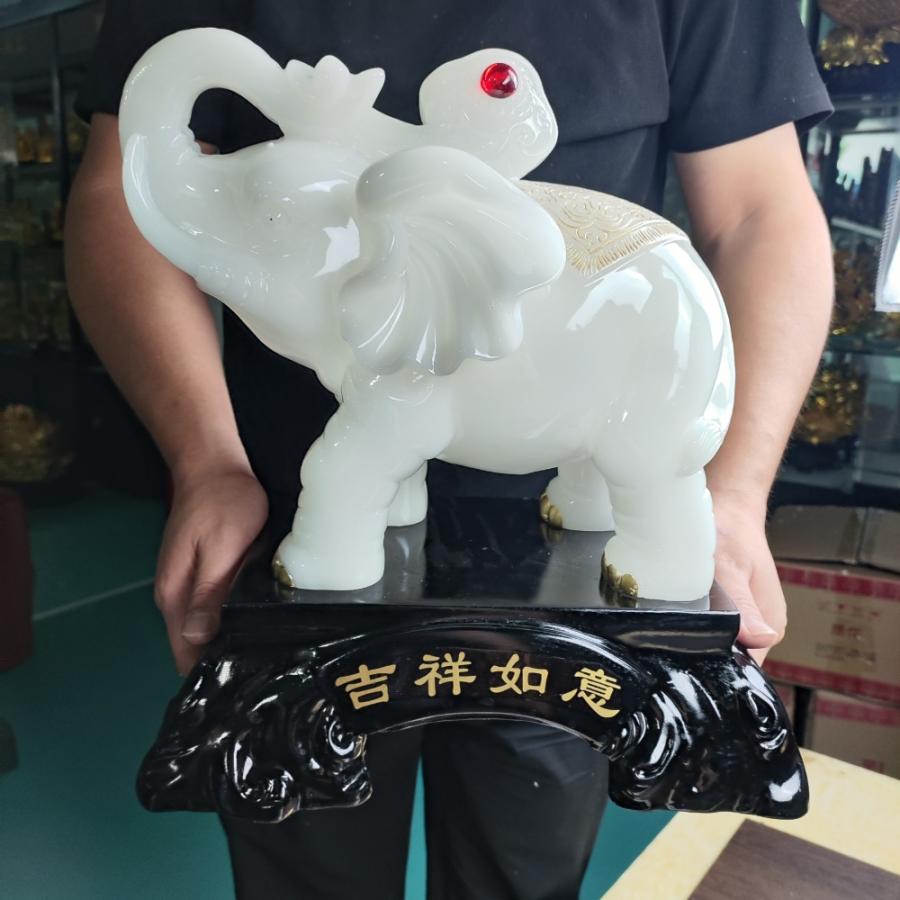 ゾウ 象 オブジェ 特大 エレファント 開運 幸運 仕事運 対人運 厄除け 魔除け 御守 子宝 風水 縁起物 置物 玄関 店舗 贈り物_7