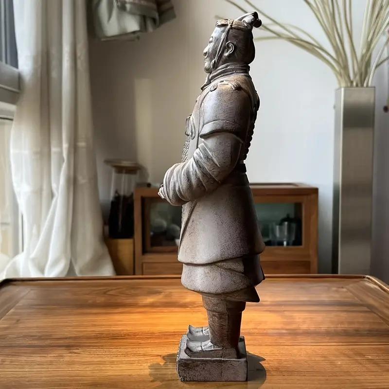 兵馬俑 中国 兵士 オブジェ 置物 三国志 ヴィンテージ調 テラコッタ