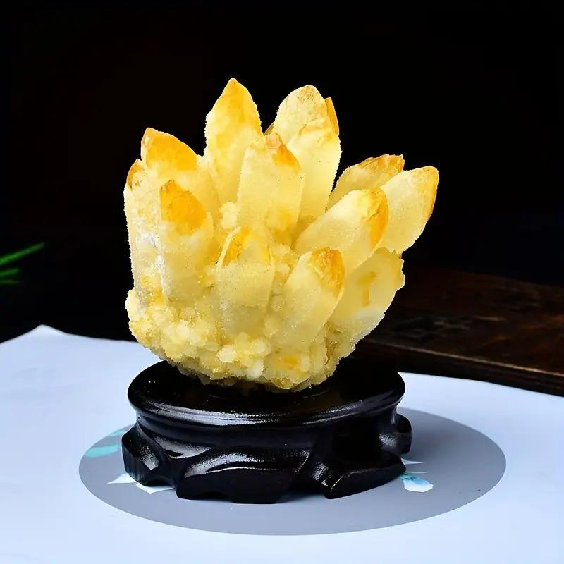 シトリン 天然石 クラスター 原石 風水 パワーストーン オブジェ 置物