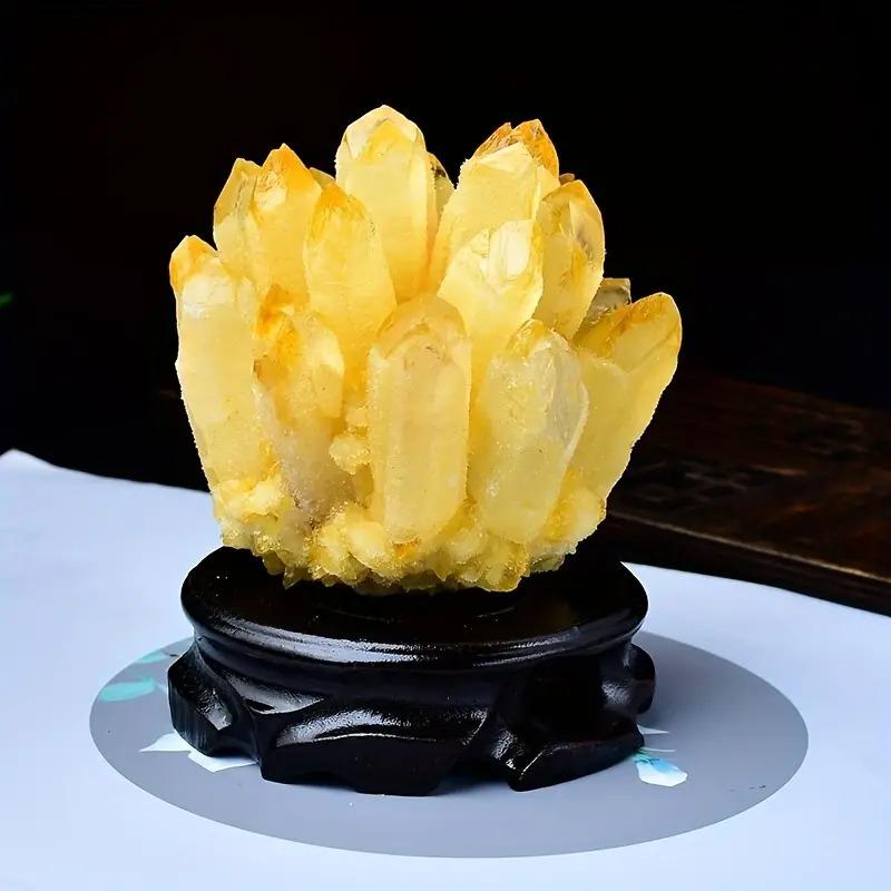 シトリン 天然石 クラスター 原石 風水 パワーストーン オブジェ 置物