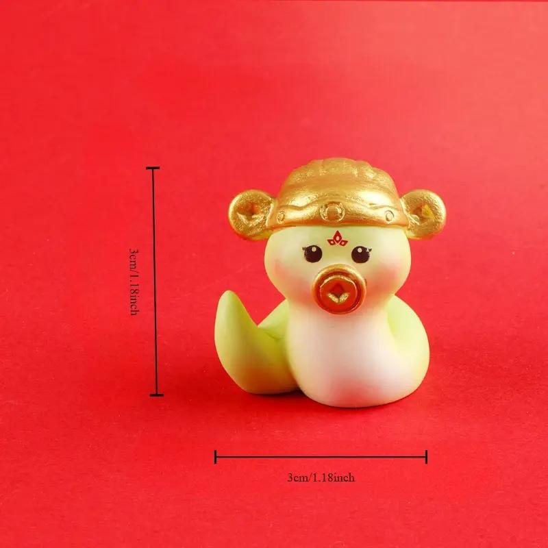 蛇 ヘビ 巳年 干支 置物 オブジェ 干支グッズ グリーン 緑 6個セット