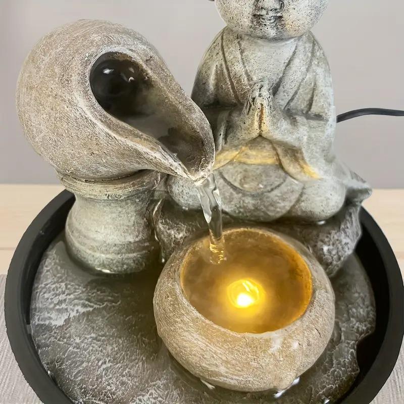 仏像 仏 神様 噴水 卓上噴水 置物 オブジェ 仏教 風水 崇拝 彫刻 病気