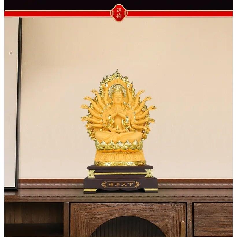 千手観音 観音菩薩 神 仏 仏様 金 ゴールド 黄金 幸運 長寿 縁起物 魔