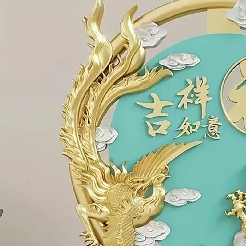 ドラゴン 龍 竜 鳳凰 鳥 樹脂 ブルー 青 置物 オブジェ 金龍 風水 開運 縁起 金運 仕事運 健康運 伝統的 高品質 気高い 干支 中国 玄関 寝室 方角 店舗_6